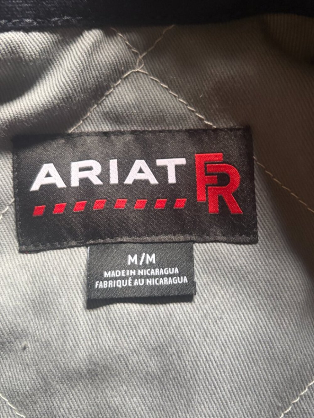 Ariat FR Workhorse Insulated Jacket in Navy Cat 4 2112 Size Medium Company Logo - Picture 8 of 15